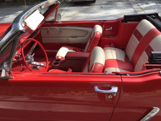 1965 Red Ford Mustang Convertible