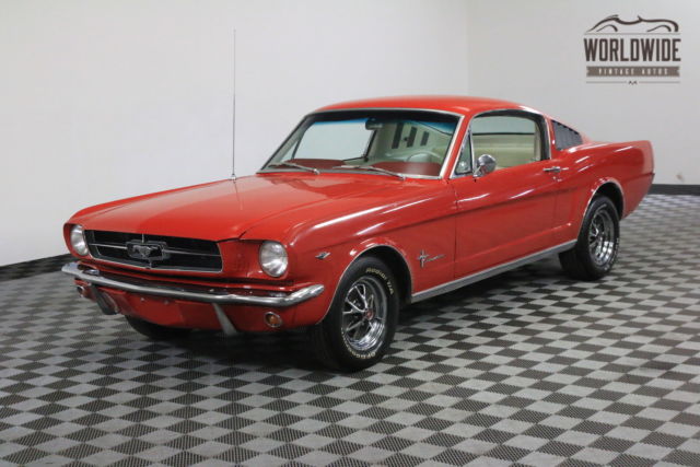 1965 Red Ford Mustang