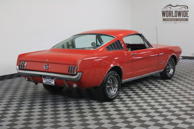 1965 Red Ford Mustang