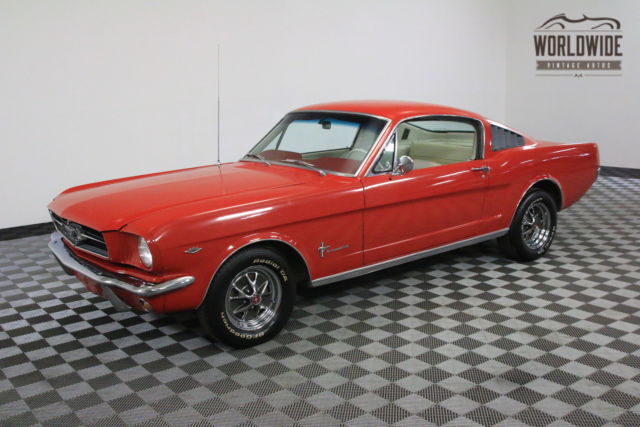 1965 Red Ford Mustang