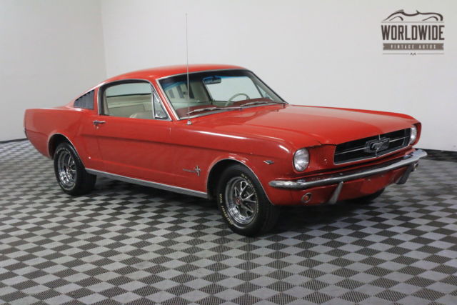 1965 Red Ford Mustang