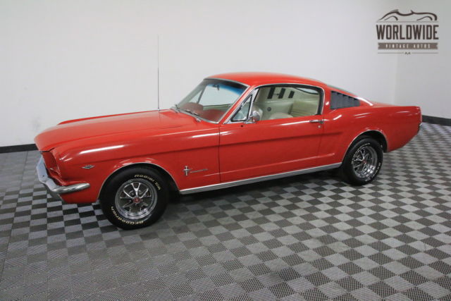 1965 Red Ford Mustang