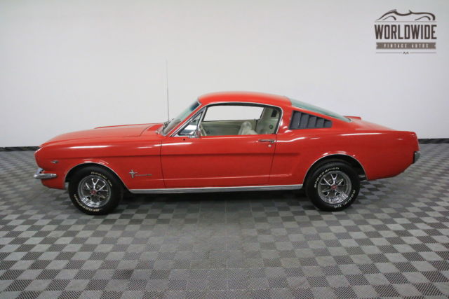 1965 Red Ford Mustang