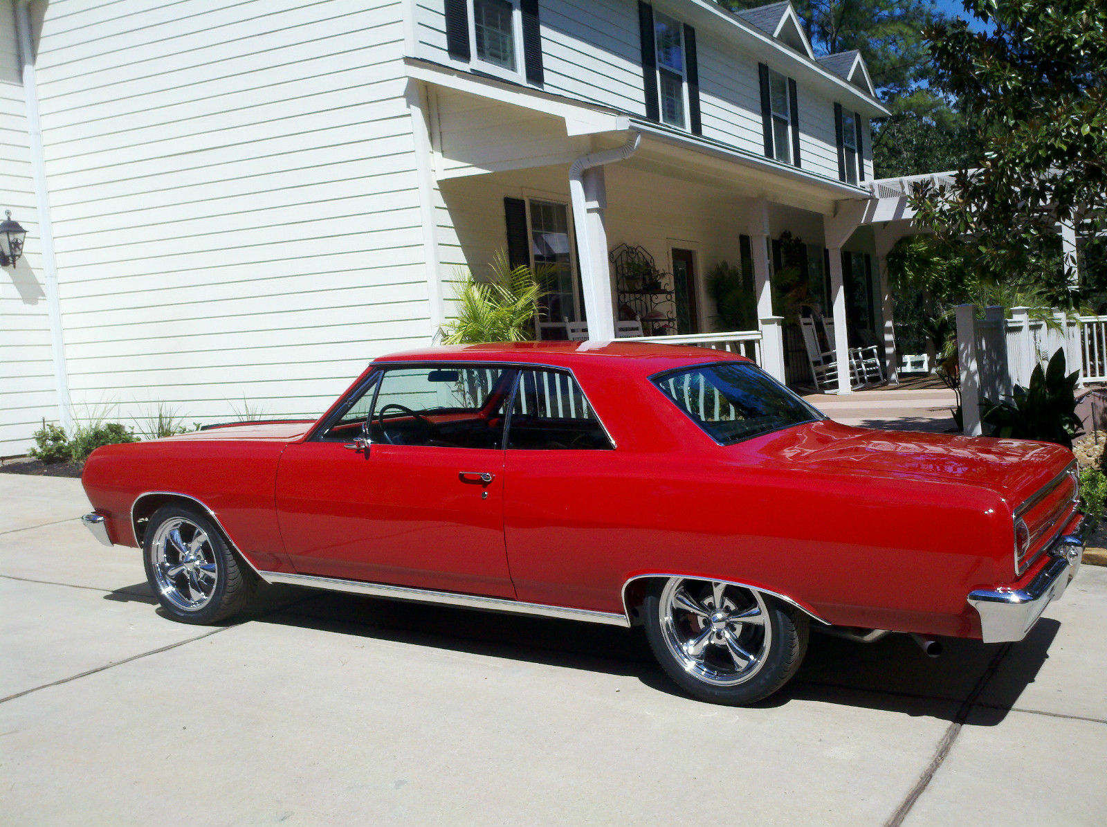 1965 Red Chevrolet Chevelle 2dr, hardtop