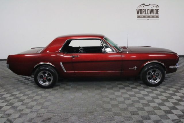 1965 Red Ford Mustang