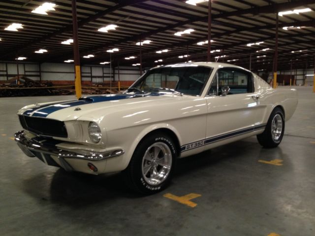 1965 White Ford Mustang