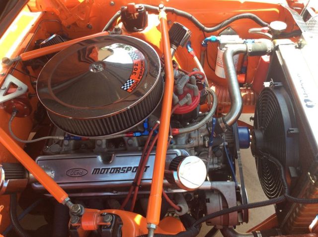 1965 Orange Ford Mustang Fastback