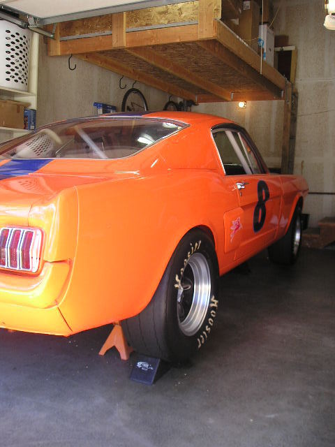 1965 Orange Ford Mustang Fastback