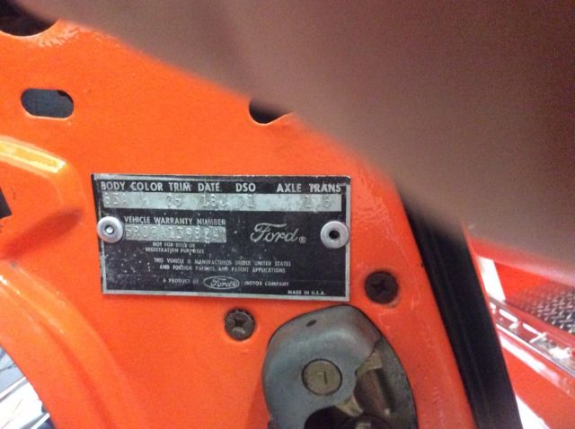 1965 Orange Ford Mustang Fastback