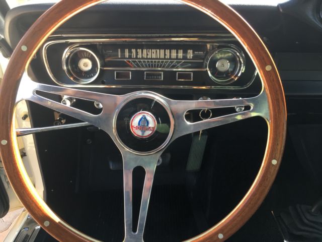 1965 White Ford Mustang Coupe