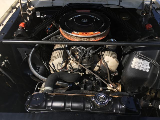 1965 White Ford Mustang Coupe