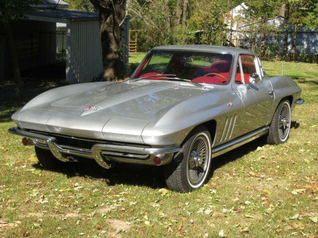1965 Silver Chevrolet Corvette Coupe
