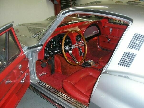 1965 Silver Chevrolet Corvette Coupe