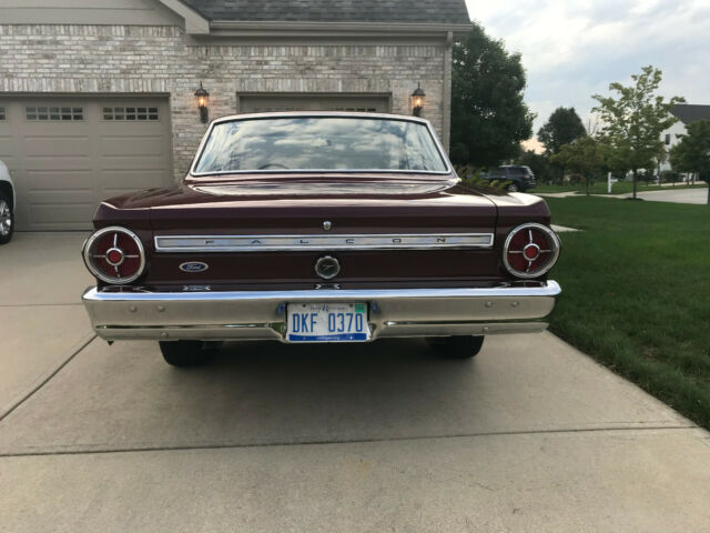 1965 Burgundy Ford Falcon Coupe