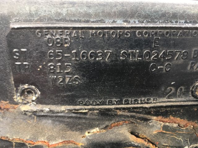 1965 White Chevrolet Impala