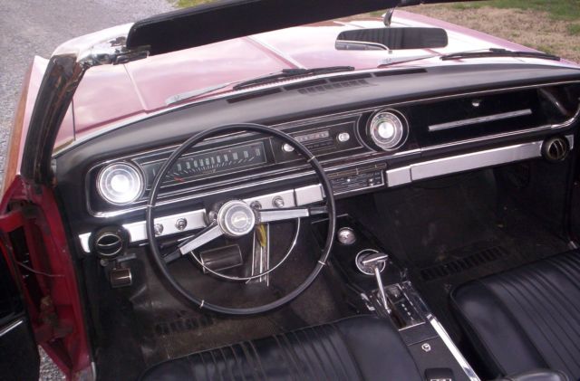 1965 Red Chevrolet Impala Convertible