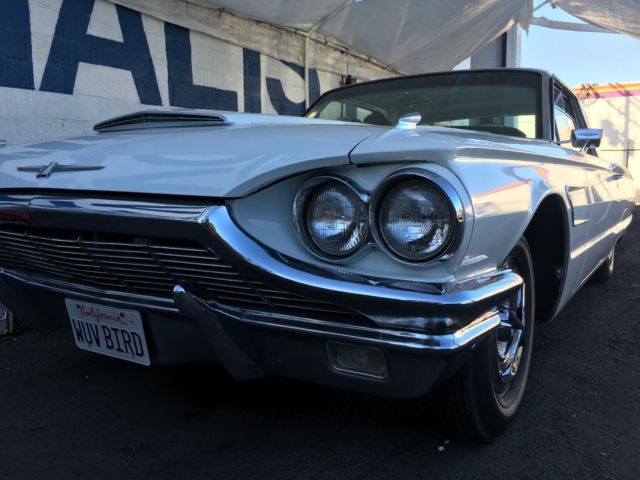 1965 White Ford Thunderbird Coupe