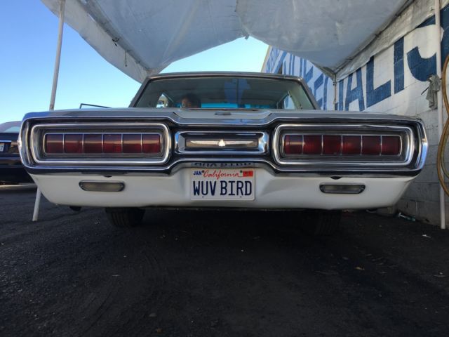1965 White Ford Thunderbird Coupe