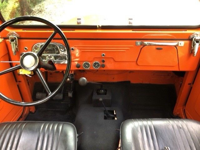 1965 Orange Toyota Land Cruiser Convertible