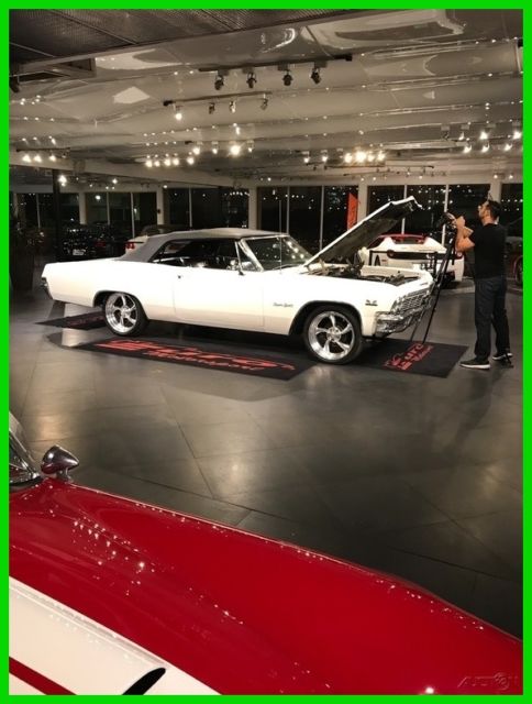 1965 White Chevrolet Impala Convertible
