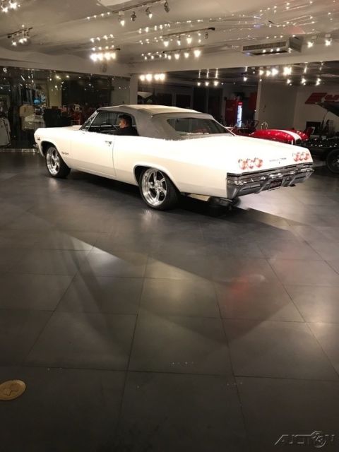 1965 White Chevrolet Impala Convertible