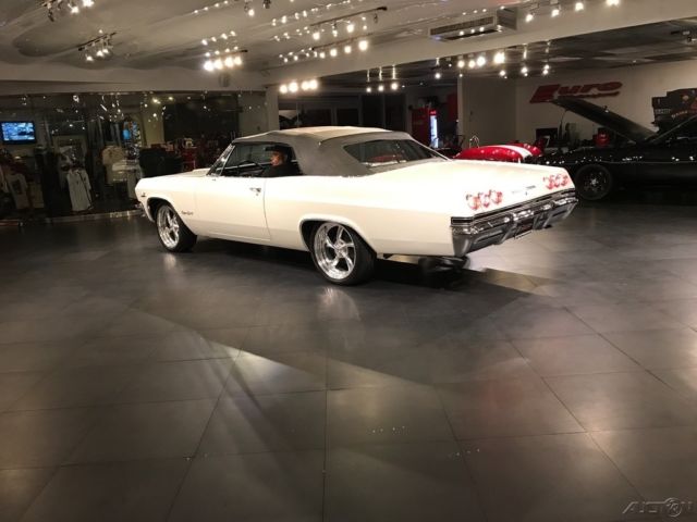 1965 White Chevrolet Impala Convertible