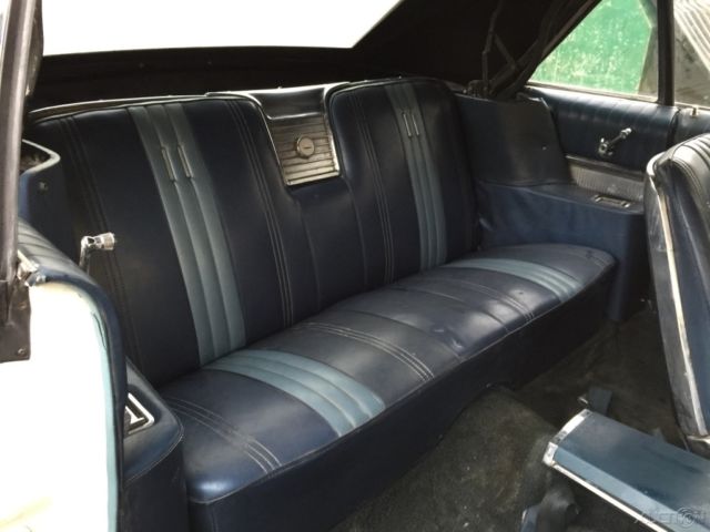 1965 White Ford Galaxie Convertible