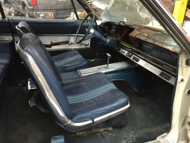 1965 White Ford Galaxie Convertible