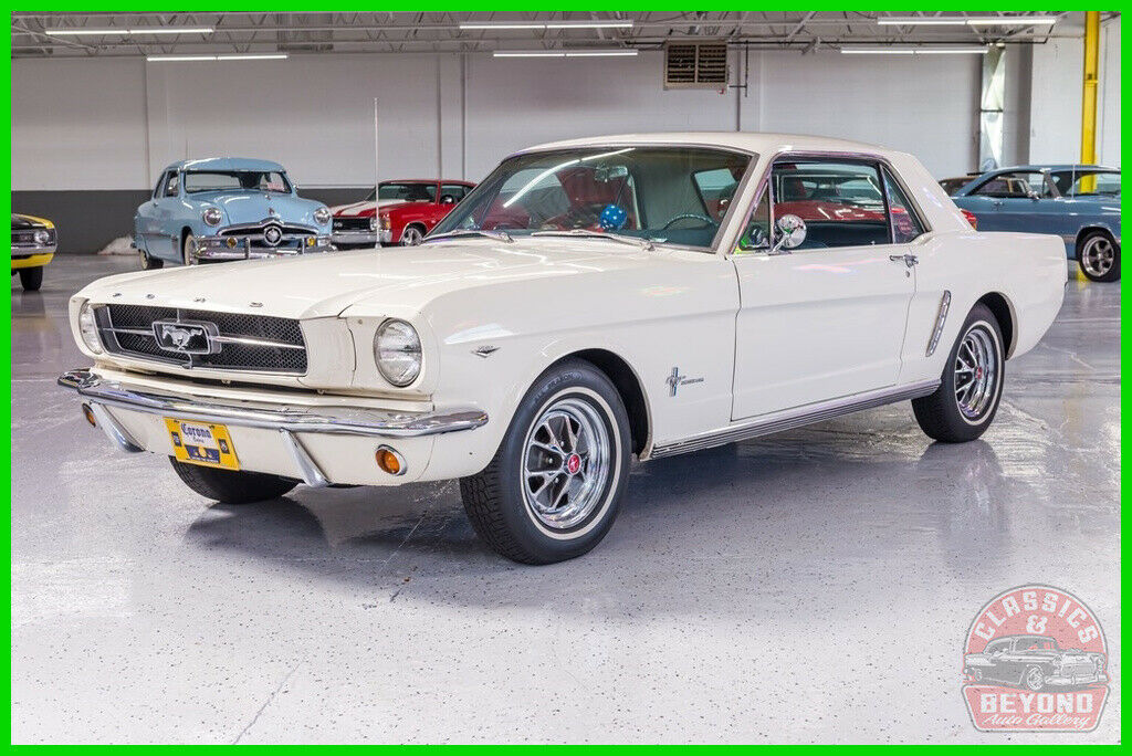 1965 White Ford Mustang Coupe