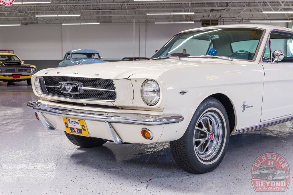 1965 White Ford Mustang Coupe