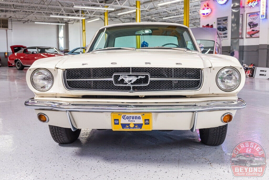 1965 White Ford Mustang Coupe