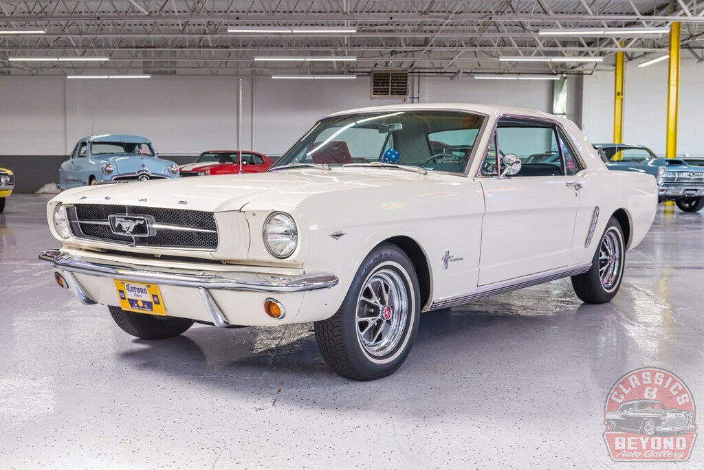 1965 White Ford Mustang Coupe