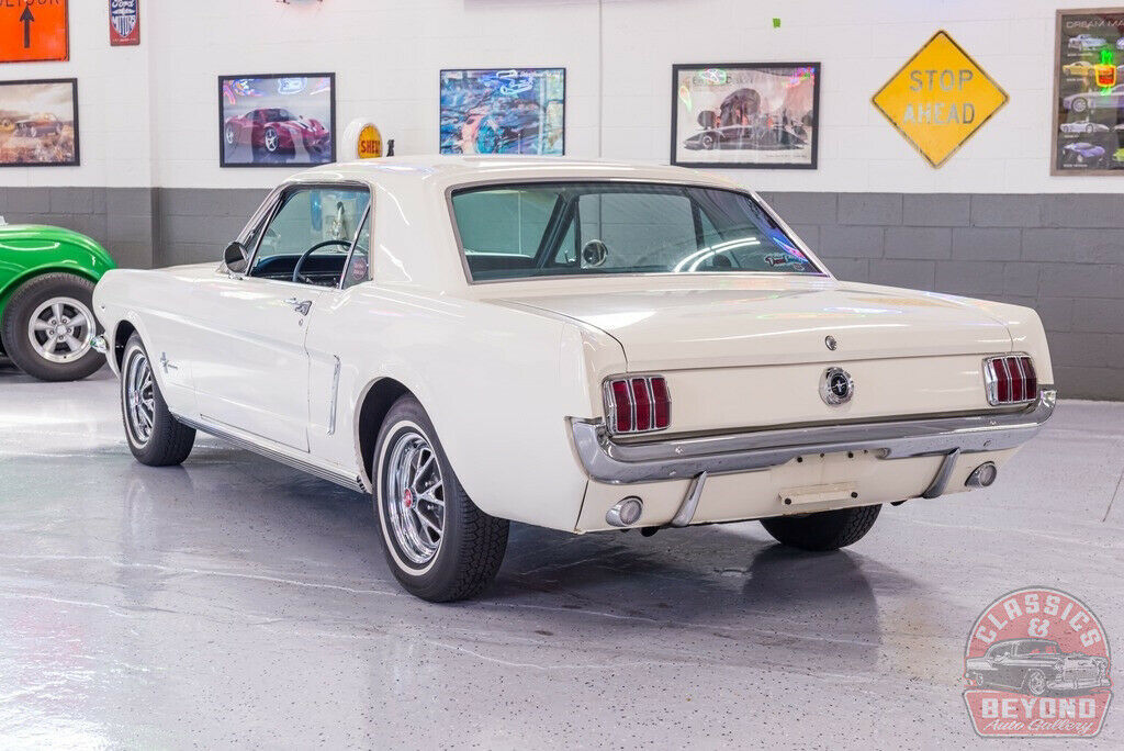 1965 White Ford Mustang Coupe