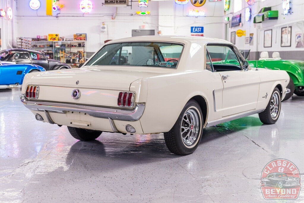 1965 White Ford Mustang Coupe