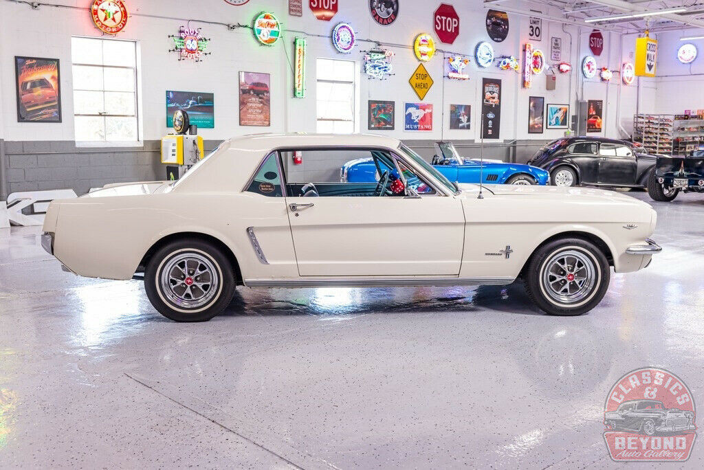 1965 White Ford Mustang Coupe