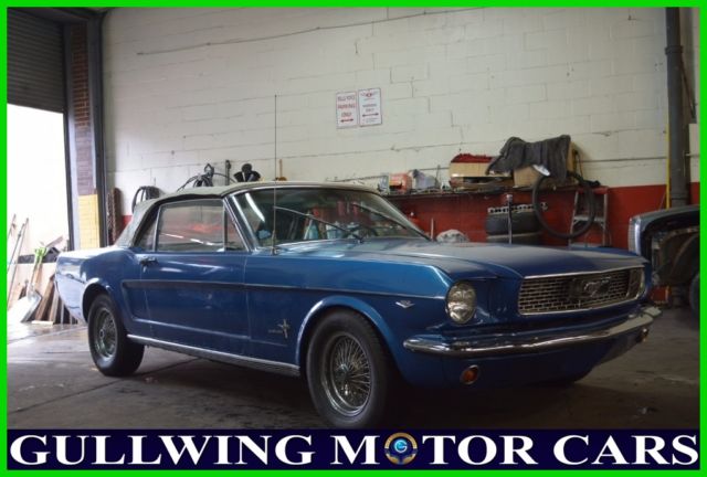 1965 Silver Ford Mustang Convertible