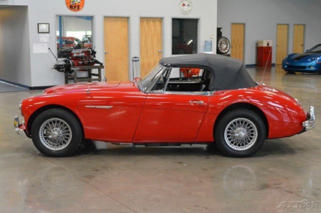 1965 Red Austin Healey 3000 Convertible
