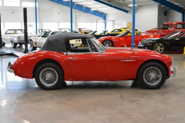 1965 Red Austin Healey 3000 Convertible