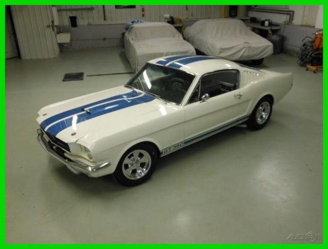 1965 White Ford Mustang