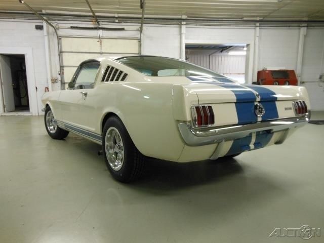 1965 White Ford Mustang