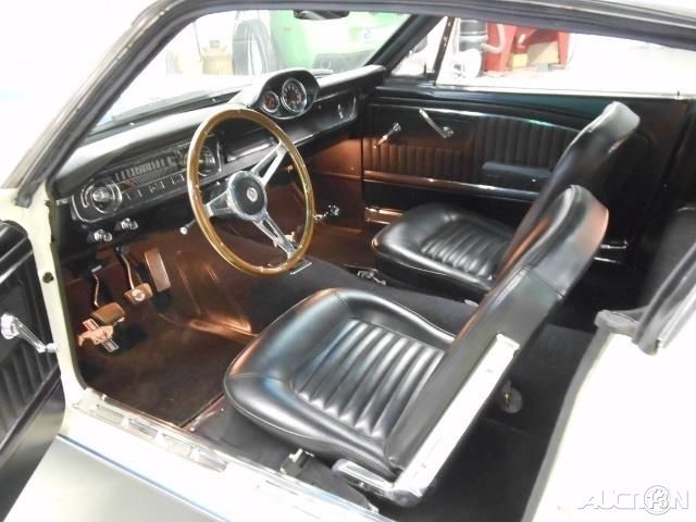 1965 White Ford Mustang