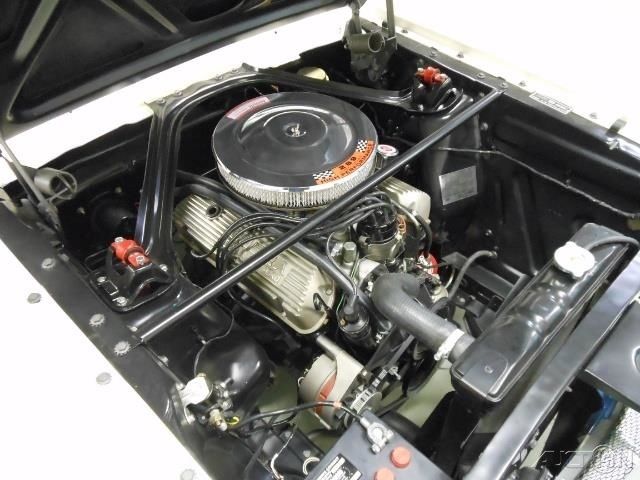 1965 White Ford Mustang