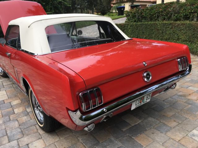 1965 Red Ford Mustang Convertible
