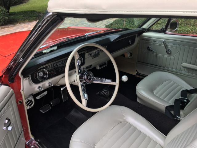 1965 Red Ford Mustang Convertible