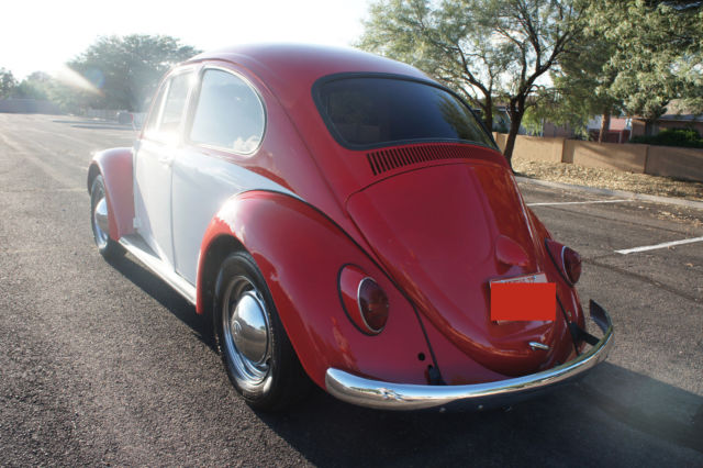 1965 Red/Beige Volkswagen Beetle - Classic Coupe