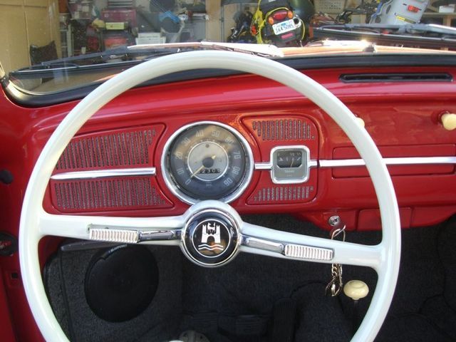 1965 Red Volkswagen Beetle - Classic two-door