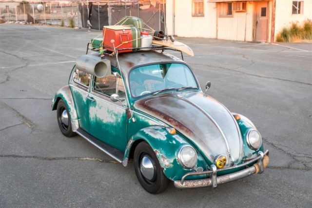 1965 Green Volkswagen Beetle - Classic