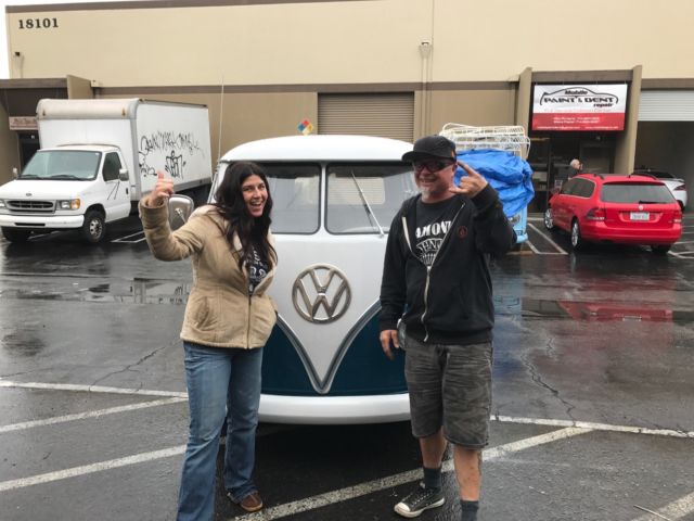 1965 Blue Volkswagen Bus/Vanagon Van Camper