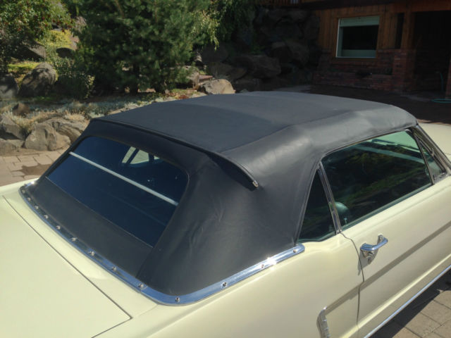 1965 White Ford Mustang