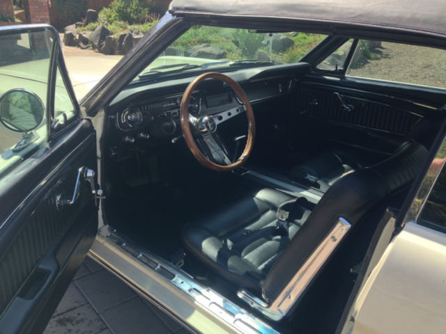 1965 White Ford Mustang